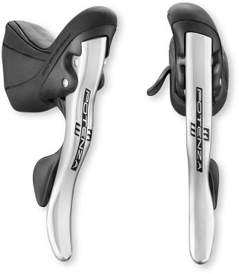 Campagnolo Potenza PowerShift 11 Speed Ergos Levers - Silver - Pair}, Silver