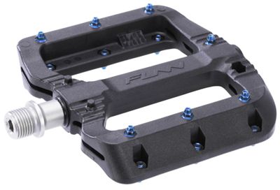 Funn Black Magic Pedals - Black - Blue Pins, Black - Blue Pins
