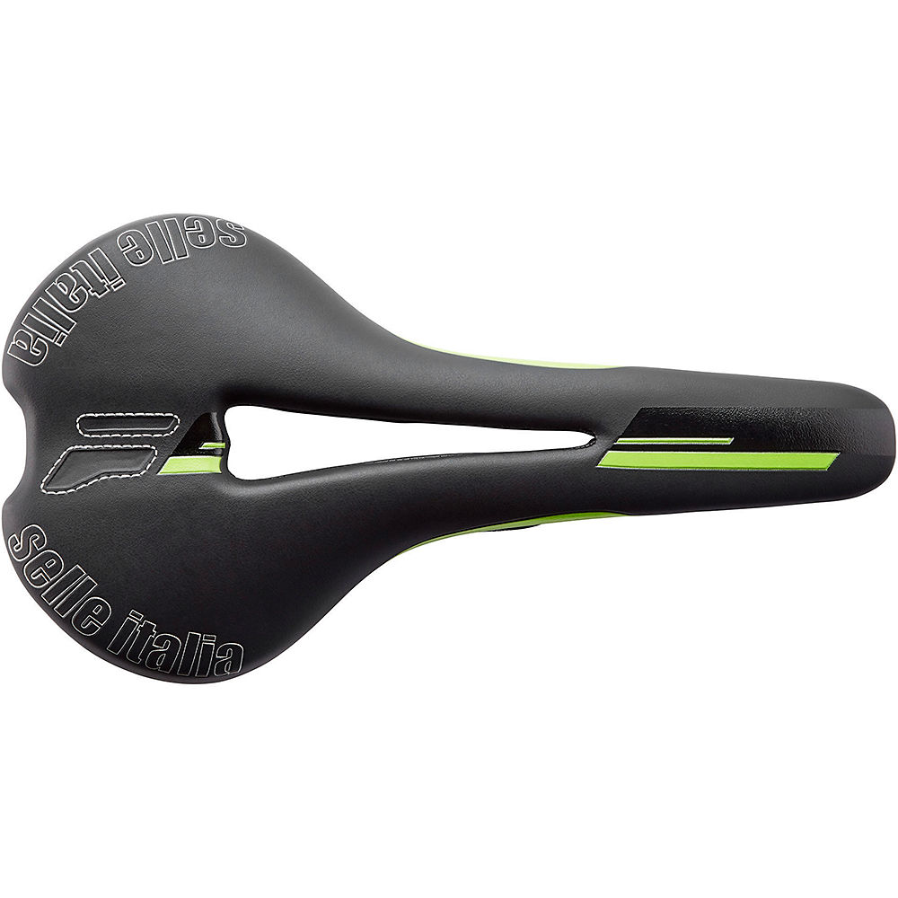 Selle Italia Flite Flow Saddle - Manganese - Noir-Vert, Noir-Vert