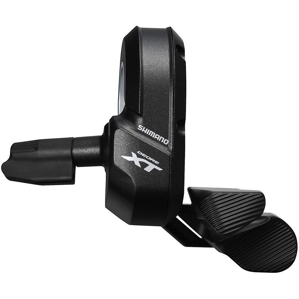 Shimano XT Di2 M8050 11 Speed MTB Gear Shifter - Black - Left Hand Front}, Black
