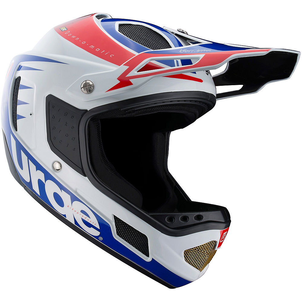 Casque Urge Down-O-Matic 2017 - Blanc - Rouge - Bleu - XS, Blanc - Rouge - Bleu
