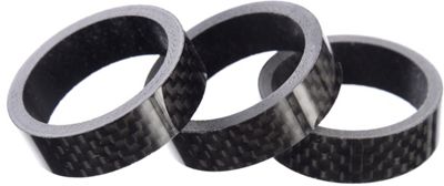 Brand-X Carbon Headset Spacers (3x10mm) - Black - 1.1/8", Black