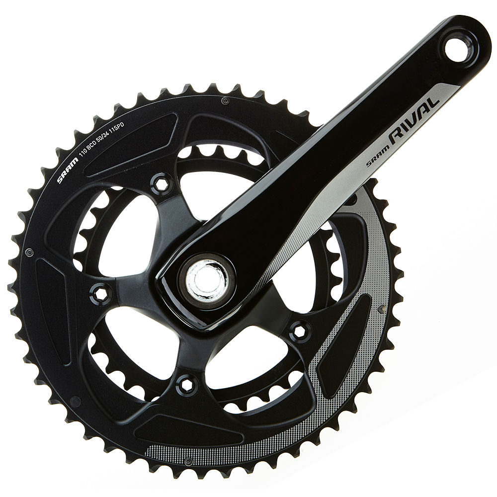 Pédalier SRAM Rival 22 11 vitesses - GXP BB - Noir - 110mm, Noir