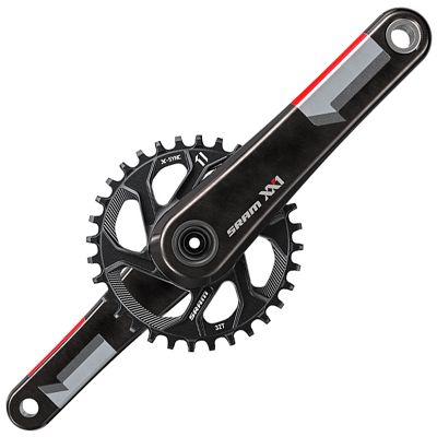 Pédalier SRAM XX1 11 vitesses - BB30 - Noir - Rouge - 168 Q-Factor