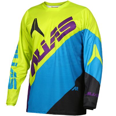 Alias A2 Blocked Jersey - PROMO 2017 - Chartreuse - Bleu néon