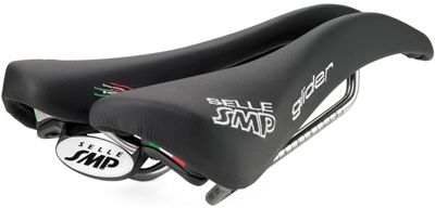 Selle SMP Glider Black Bike Saddle - 136mm Wide, Black