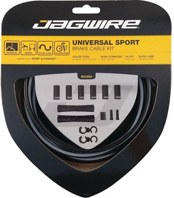 Jagwire Universal Sport Brake Cable Kit - Black, Black