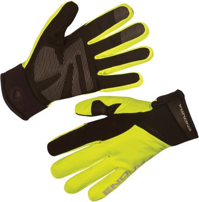 Endura Womens Strike II Waterproof Gloves - Hi-Viz Yellow - S}, Hi-Viz Yellow