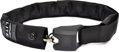 Hiplok LITE Wearable Bicycle Chain Lock - Black - Sold Secure Bronze Rated, Black