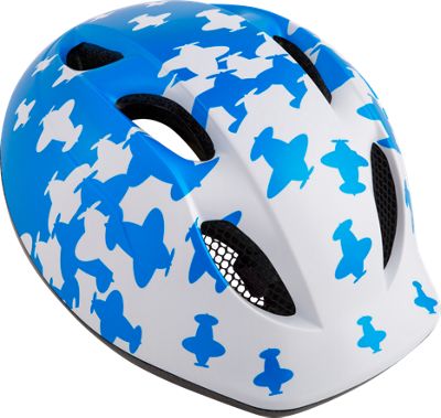 Casque MET Buddy enfant 2018 - Blanc - Bleu avion - One Size, Blanc - Bleu avion