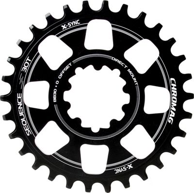 Chromag Sequence BB30 Direct Mount Chain Ring - Black, Black