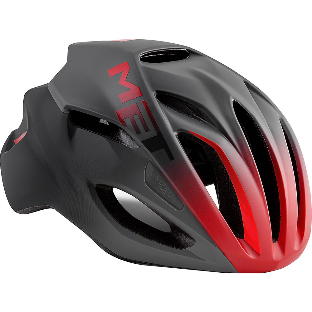Casque MET Rivale Femme - Noir/Rouge