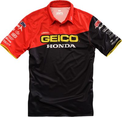 Maillot 100% Geico Honda Pilot Pit - Noir - S