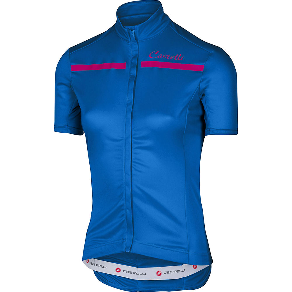Maillot Castelli Imprevisto Femme - Matte Blue-Raspberry