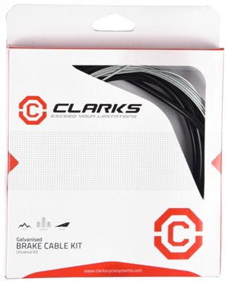 Clarks Road Galvanised Brake Cable Kit - 1000mm + 2000mm Inner cable  2100mm Outer, Galvanised