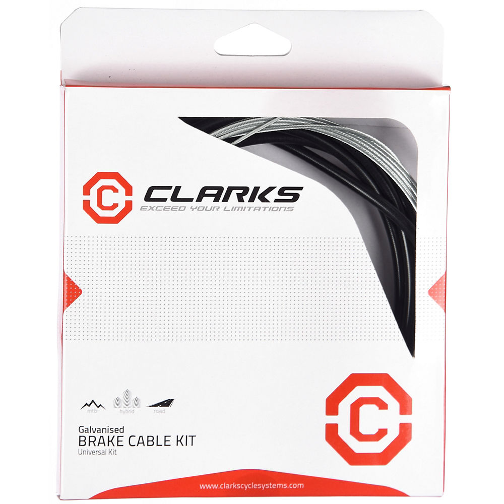 Clarks Road Galvanised Brake Cable Kit - 1000mm + 2000mm Inner cable 2100mm Outer}, Galvanised
