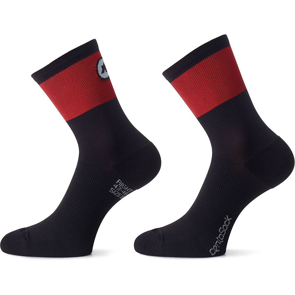 Chaussettes Assos cento_evo8 - nationalRed - XS/S