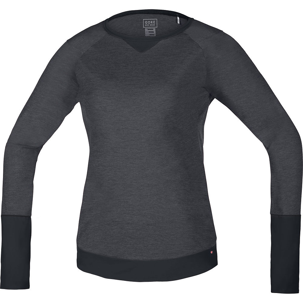 Maillot à manches longues Gore Power Trail Femme - Raven Maron - Noir, Raven Maron - Noir