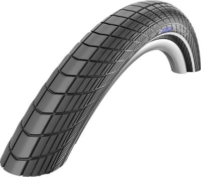 Schwalbe Big Apple RaceGuard 28" City Tyre - Black - Reflex - Wire Bead, Black - Reflex