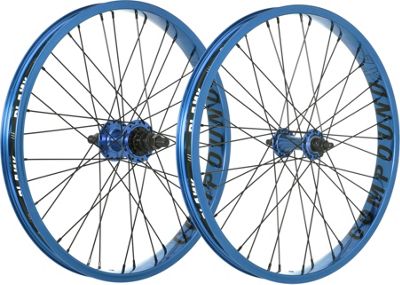 Blank Compound XL BMX Wheelset - Blue - 20", Blue