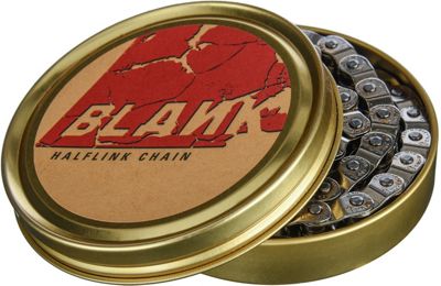 Blank Halflink Single BMX Bike Chain - Chrome, Chrome