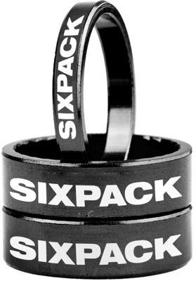 Distanziale Serie Sterzo Sixpack Racing - nero - 1x5mm + 2x10mm, nero