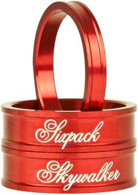 Distanziale Sixpack Racing Skywalker - rosso - 1x5mm + 2x10mm, rosso