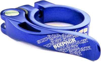 Collier de selle Sixpack Racing Menace - Bleu - 31.8mm, Bleu