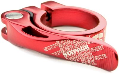 Collier de selle Sixpack Racing Menace - Rouge - 31.8mm, Rouge