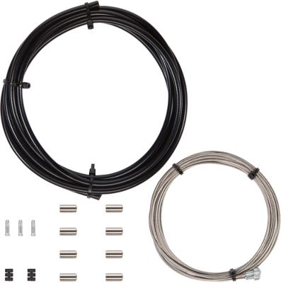 LifeLine Essential Road Brake Cable Kit - Black - 2 x 2000mm Inner cable, 1 x 2100mm Outer}, Black