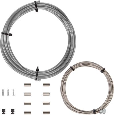 LifeLine Essential Road Brake Cable Kit - Grey - 2 x 2000mm Inner cable, 1 x 2100mm Outer}, Grey