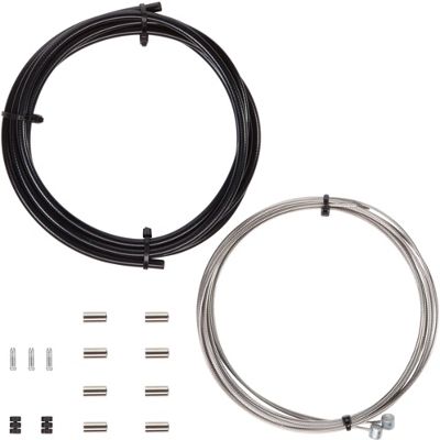 LifeLine Essential MTB Brake Cable Kit - Black - 2 x 2000mm Inner cable, 1 x 2100mm Outer}, Black