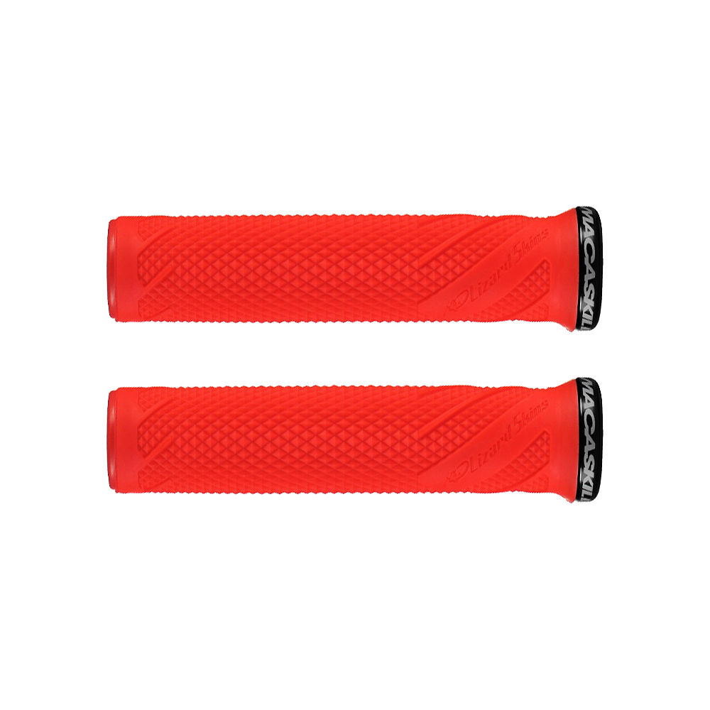Poignées Lizard Skins Danny Macaskill Lock-On - Rouge épicé - 136mm, Rouge épicé