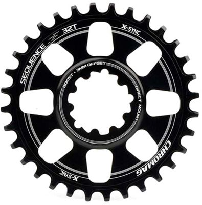 Chromag Sequence Direct Mount Boost Chain Ring - Black, Black