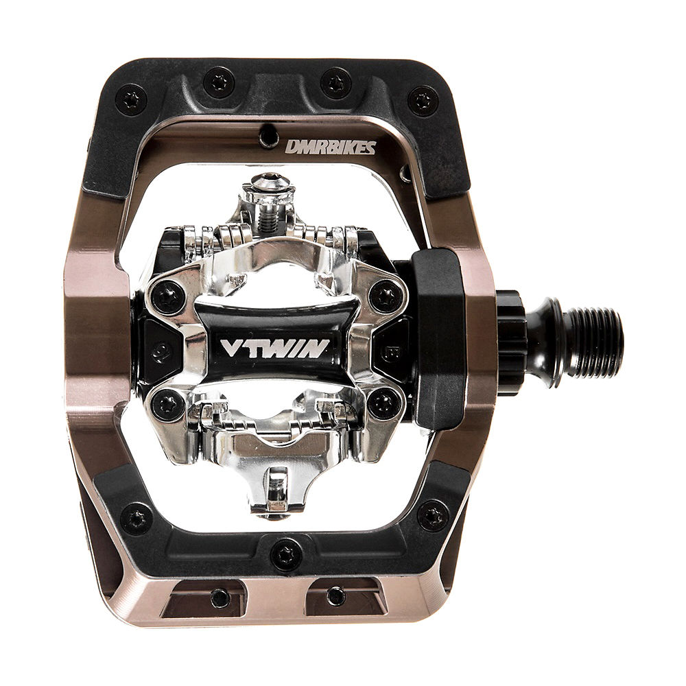 Pédales DMR V-Twin Clipless - Gris Nickel, Gris Nickel
