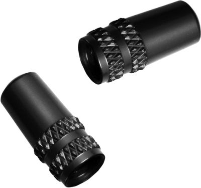 LifeLine Alloy Presta Valve Caps - Black, Black