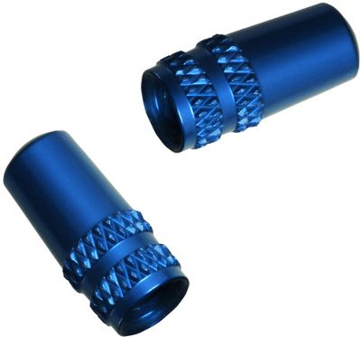 LifeLine Alloy Presta Valve Caps - Blue, Blue