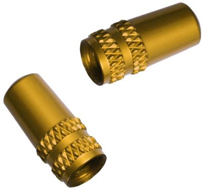 LifeLine Alloy Presta Valve Caps - Gold, Gold