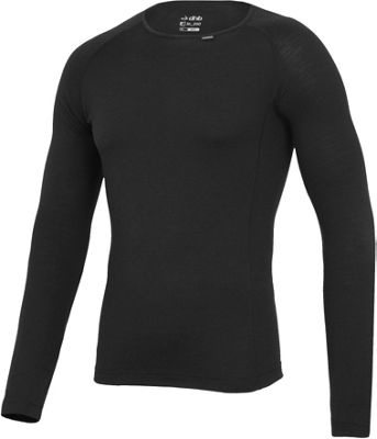 Maillot de corps à manches longues dhb Merino - Gris foncé, Gris foncé