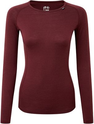 dhb Women's Merino Base Layer (M_200) - Dark Red - UK 10}, Dark Red