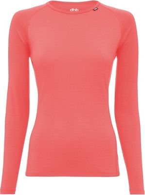 Maillot à manches longues dhb Merino femme - Firey Coral - UK 12, Firey Coral