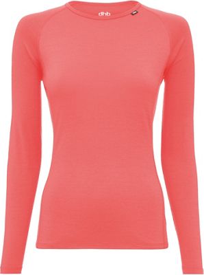 dhb Women's Merino Base Layer (M_200) - Firey Coral - UK 8}, Firey Coral