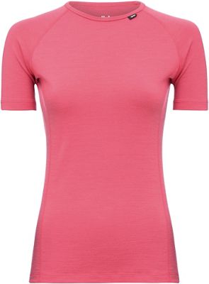 dhb Womens Merino Short Sleeve Base Layer - Firey Coral - UK 10}, Firey Coral