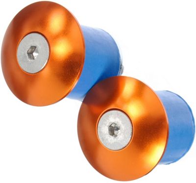 LifeLine Alloy Screw In Bar End Plugs - Orange - Pair}, Orange