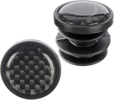 LifeLine Carbon Finish Push In Bar End Plugs - Pair}, Carbon