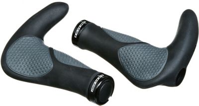 LifeLine Ergonomic Handlebar Grips - Black - 135mm}, Black