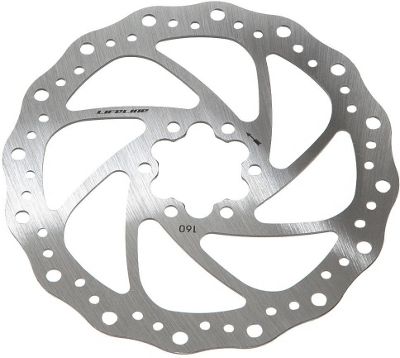 LifeLine One Piece Stainless Disc Rotor (160mm) - Silver Grey, Silver Grey