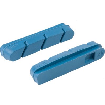 LifeLine Performance Carbon Road Brake Inserts - Blue - Shimano - Pack of 4}, Blue