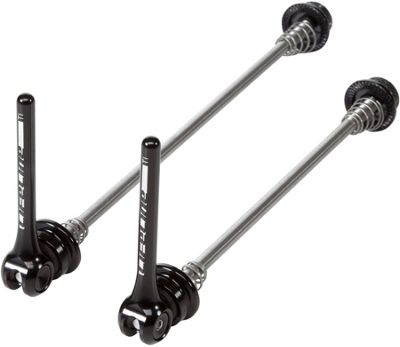 LifeLine Titanium Road Quick Release Skewer Set - Black - 100mm & 130mm}, Black