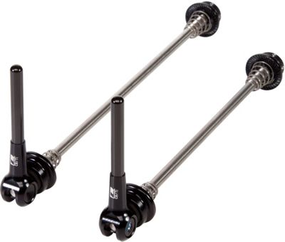 LifeLine Carbon-Titanium Quick Release Skewer Set - Black - 100mm & 130mm}, Black